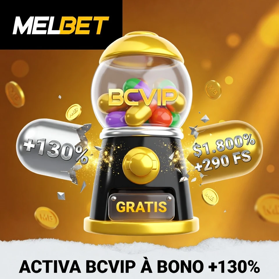 Melbet promo máquina dispensadora cápsulas premio dorado fondo dorado
