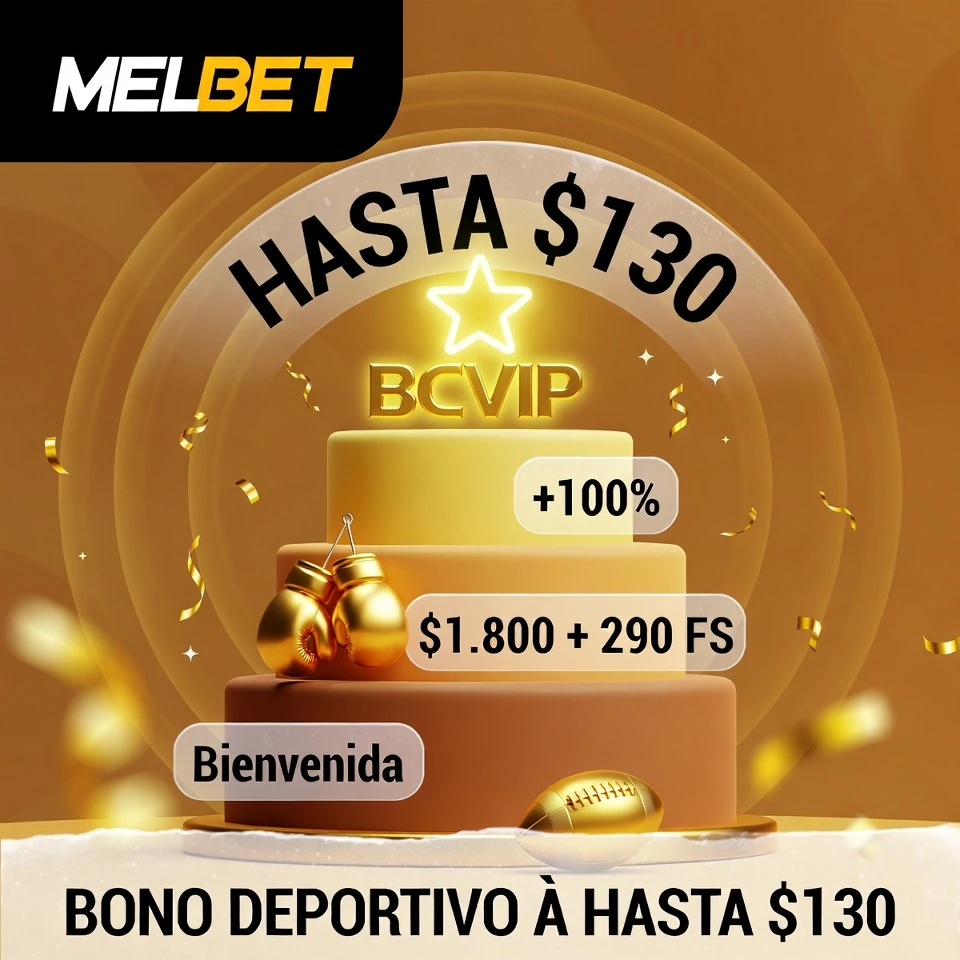 Melbet bono deportivo pastel capas glassmorphism niveles recompensas fondo dorado