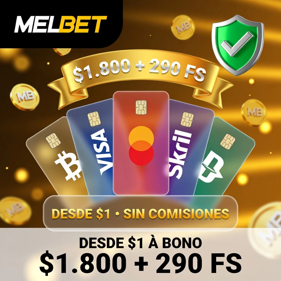 Melbet pagos abanico tarjetas glassmorphism métodos pago logos fondo dorado