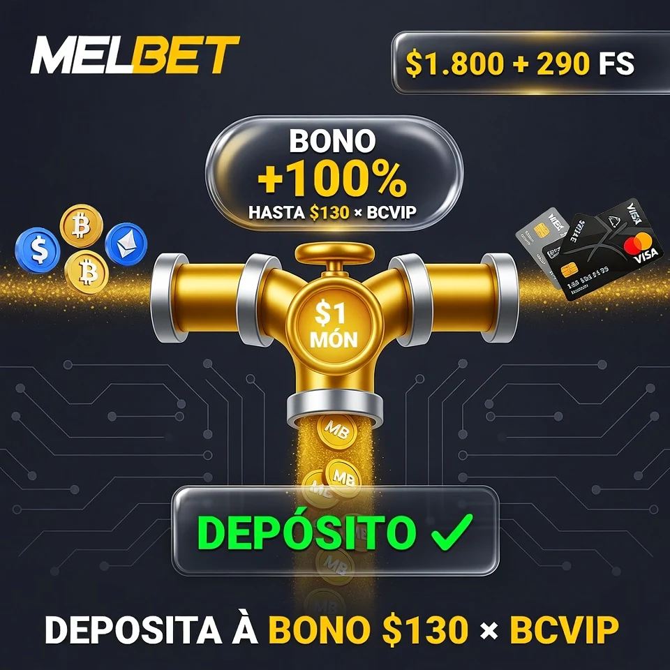 Melbet pagos tubería dorada flujo monedas crypto fiat destino panel fondo oscuro